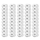 Magnetic Buttons Snap Clasps, 50 Pcs 14mm Silver Ultra Thin Strong Magnetic Snap for Wallet Button and Handbag Button Accessories DIY Leather Sewing Craft