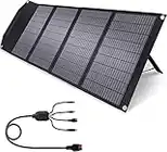 ROCKPALS Upgraded Foldable Solar Panel 100W with Kickstand, Parallel Supported, QC 3.0 and USB-C, Portable Solar Panels for Jackery/Anker/FlashFish/Bluetti/Goal Zero/Rockpals Power Station