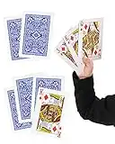 Edgewood Toys 3” X 5” Extra Large Playing Card Deck – Giant Playing Cards with Easy to Read Jumbo Print for Adults, Kids, & Seniors – Great to Use with Classic Card Games, Poker, Board Games | 1-Pack