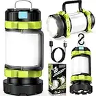 Camping Lights, Rechargeable Led Camping Lantern, 800 Lumen 3700 mAh 6 Modes Camping Torch, Waterproof Emergency Tent Spot Lamp, Various Emergencies