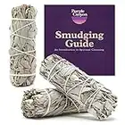White Sage Bundles - 3 Pack - Sage Smudge Stick for Home Cleansing Incense Healing Meditation and California Smudge Sticks Rituals - 4 Inch