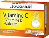 JUVAMINE - Vitamine C Vitamine D & Calcium - 30 Comprimés Effervescents