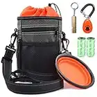 Chien Pochette Réfléchissante Canine Feces Kit avec support de sac Doggie Clicker Whistle Formation Feeder Bol Canine Fèces Sac Épaule Imperméable Porter Sac À Dos Pour Chien