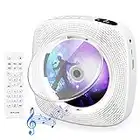 Lecteur CD Portable avec Bluetooth Lecteur CD Mural Gueray Haut-parleurs HiFi Intégrés avec écran LCD Audio Domestique Boombox Radio FM Lecteur de Musique MP3 USB