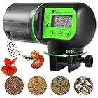 Castaroud Upgraded Automatic Fish Feeder, Fish Food Dispenser Auto Timer Aquarium Tank Turtle Feeder, Smart Programmable Digital LCD Large Capacity Auto Fish Feeder for Fish Turtle