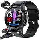 Smartwatch Reloj Inteligente ECG + PPG para Hombres,rastreador De Actividad Física con Temperatura Corporal,azúcar En Sangre, Frecuencia Cardíaca,presión Arterial,rastreador De Actividad,Black