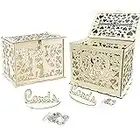 Canzoon Scatola Per Soldi Matrimonio 2Pcs Scatola Per Biglietti Di Nozze Scatola Porta Buste Matrimonio Scatola Per Biglietti Nozze In Legno Per Scatola Porta Buste Matrimonio Scatola Nozze Buste