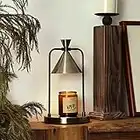 Vintage Jar Candle Warmer with Timer, Electric Candle Warmer Lamp, Dimmable Candle Light, Compatible with Large and Small Candles, Aromatic Candle Holders for Home Decoration