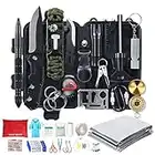 Survival Kit 54 in 1, Erste Hilfe Set Auto Outdoor Zuhause, Notfall Ausrüstung Stromausfall First Aid Kit Survival Set Überlebensausrüstung für Camping/Bushcraft/Wandern/Emergency/Abenteuer