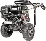 SIMPSON Cleaning PS60843 PowerShot 4400 PSI Gas Pressure Washer, 4.0 GPM, CRX 420cc Engine, Includes Spray Gun and Extension Wand, 5 QC Nozzle Tips, 3/8-inch x 50-foot Monster Hose
