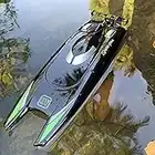 SOWOFA Bateau télécommandé 2.4 GHz 4CH Électrique RC Haute Vitesse Racing Ship pour Lake Boy Enfants Tout-petits