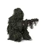 NINAT Ghillie Suit Camo 3D Leafy Gear Jungle Hunting Camouflage Clothing 4-Piece + Bag (Woodland - Kid)