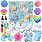 JOYIN Bath Bomb, Soap Making Kit for Kids, 2-in-1 Spa STEM Science Kits, DIY Make Your Own Bath Bombs & Soap, Spa Kit for Girls, Gifts Toys for Toddler Girl, Birthday Present