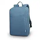 Lenovo Laptop Backpack B210, fits for 15.6-Inch laptop and tablet, sleek for travel, durable, water-repellent fabric, clean design, business casual or college, for men women students, GX40Q17226, Blue