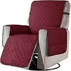 Orumrud Housse Fauteuil Relax Matelassé,Couvre Fauteuil Relax Antidérapant,Couverture Protecteur Canapé 1 Place Doux et Confortable pour Enfant et Animaux Domestique (Color : Wine Red, Size : Small)