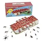 16 pièces Pièges À Cafards Avec Appât, Piège Adhésif Intérieur Collant, Non Toxique, Anti-Cafards L'Intérieur Et La Maison, Colle De Qualité Supérieure Eco-Ffriendly Spiders Bugs Killer