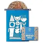 Large Reusable Freezer Bread Bag - Bread Storage Container for Homemade Bread Loaf, Reusable Bread Bag for Homemade Bread Large, Bread Box Gift for Bread Maker, Keep Bread Fresh with Zero Waste