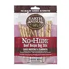 Earth Animal No Hide Dog Chew - The Healthy Rawhide Alternative Long Lasting Dog Treats - Stix, Beef (45g)