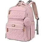 BabbleRoo Borsa Zaino Fasciatoio, Borsa Porta Pannolini Grande Unisex Per Mamma Papà, Borsa bebè Con Cinghie Per Passeggino E Porta Ciuccio, Fasciatoio（rosa