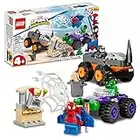 LEGO 10782 Marvel Hulk vs. Rhino Monster Truck Showdown, Toy for Kids, Boys & Girls Age 4 Plus with Spider-Man Minifigure, Spidey And His Amazing Friends Series