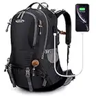 G4Free 50L Hiking Backpack Waterproof Daypack Outdoor Camping Climbing Backpack with Rain Cover for Men Women