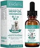 Hemp Oil for Dogs & Cats - Natural Anxiety & Stress Relief for Dogs & Cats - Hip & Joint Supplement for Dogs - Pet Hemp Calming Drops - Hemp Oil for Calming Dog & Cat Treats - 1 fl oz Made in UK