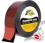 Nastro Magnetico Adesivo - 3,8 cm x 3 m - Rotolo Magnetico con Magnete Flessibile - Banda Magnetica - Fascia Magneti Adesivi - Magneti Forti