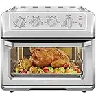 Chefman Air Fryer Toaster Oven Combo, 7-In-1 Convection Oven Countertop 20 Qt Oven Air fryer, Cook a 10 Inch Pizza, Air Fry 2 lb. of Chicken Wings, Toast, Broil, Auto Shutoff, Stainless