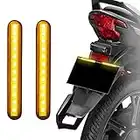 evermotor indicatori di moto 2 x 12 V 12 luci a LED indicatore di direzione sequenziale che scorre, luci targa per scooter fuoristrada striscia di luce ambra