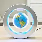 YANGHX Levitation Floating Globe 4inch Rotating Magnetic Mysteriously Suspended in Air World Map Home Decoration Crafts Fashion (Blue)