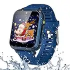 Kids Smart Watch, 1.54inch Video 16 Games Smartwatch for Boys Girls with Aluminum Alloy Touch Screen Pedometer Calorie Flashlight, Wrist Watch MP3 Music 3-12Y Children Christmas Birthday Gifts