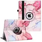 New Case for iPad 9.7 inch 2018 2017/ iPad Air 2 Case - 360 Degree Rotating Stand Protective Cover Smart Case with Auto Sleep/Wake for Apple iPad 5th/6th Generation (Marble Pink)