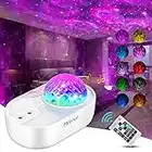 Mereceeu Projecteur Ciel Etoile, 33 Modes Lampe Projecteur LED Étoile, Éclairage Planetarium Projecteur Luminosité Réglable avec Haut-Parleur Bluetooth, Télécommande, Minuterie pour Bébé Enfant Adulte