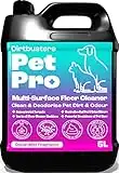 Dirtbusters Pet Pro Multi Surface Floor Cleaner Solution With Deodoriser, Pet Stain & Odour Remover For Hard Floor Cleaning Machines & Mop (5L)