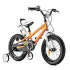 Royal Baby Freestyle Kinderfahrrad Jungen Mädchen mit Stützräder Fahrrad 16 Zoll Orange