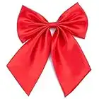 Damen Fliege Schleife Binder Schlips - 28~49 cm Länge Verstellbare Bowknot Krawatten (Heißes Rot)