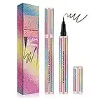 KINGMAS Liquid Eyeliner, Black Waterproof Eye Liners Long-Lasting Super Slim Makeup Eyeliner Pen Gel