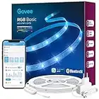 Govee Ruban LED, 10m Bluetooth RGB Bande LED Intelligente, Dimmable Multicolore App Contrôle, 64 Scènes et Ruban Lumineuse de Synchronisation Musicale pour Maison, Salon, Cuisine, Fête