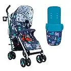 Cosatto Supa 3 Pushchair with Footmuff – Lightweight Stroller from Birth to 25Kg - Easy, Compact, Umbrella Fold, Large Shopping Basket, Carry Handle Footmuff, Dragon Kingdom