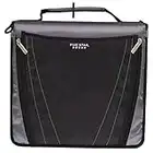 Five Star Zipper Binder, 2 Inch 3 Ring Binder, Expanding Pocket, Durable, Black/Gray (73305)