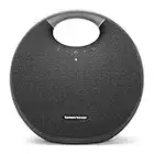 Harman Kardon Onyx Studio 6 Wireless Bluetooth Speaker - IPX7 Waterproof Extra Bass Sound System with Rechargeable Battery and Built-in Microphone - Black