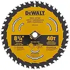 DEWALT Circular Saw Blade, 8 1/4 Inch, 40 Tooth, Cross Cutting (DWA181440)