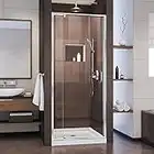 DreamLine Flex 28-32 in. W x 72 in. H Semi-Frameless Pivot Shower Door in Chrome, SHDR-22287200-01