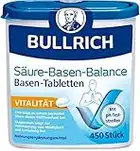 Bullrich Säure-Basen-Balance Basentabletten 450 Stück | Mit Zink für einen ausgeglichenen Säure-Basen-Haushalt | Vegan | Inkl. 24 pH-Teststreifen