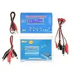 RC Balance Charger lipo Battery Charger 80w Charger B6 80W Digital LCD Balance Charger Discharger for RC Battery(Blue)(1#)