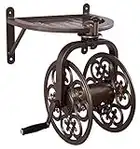 Liberty Garden 710 Navigator Rotating Garden Hose Reel, 125-Feet, Bronze