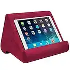 Ontel Pillow Pad Ultra Multi-Angle Soft Tablet Stand, Burgundy - Comfortable Angled Viewing for iPad, Tablets, Kindle, Smartphones, Books, Magazines, and More