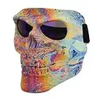 Flantor Motorcycle Goggle Skull Face Mask for Airsoft Paintball Motor Racing Polarized Lens