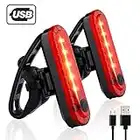 Volcano Eye Rear Bike Tail Light 2 Pack,Ultra Bright USB Rechargeable Volcano Bicycle Taillights,Red High Intensity Led Accessories Fits On Any Road Bikes,Helmets. (red-2pcs)