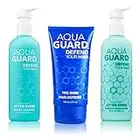 AquaGuard Pre-Swim Hair Defense, Shampoo, & Conditioner Set - Complete Hair Routine to keep Swimmers Hair Soft & Vibrant - Paraben & Gluten Free, Vegan, Color Safe, Leaping Bunny Certified